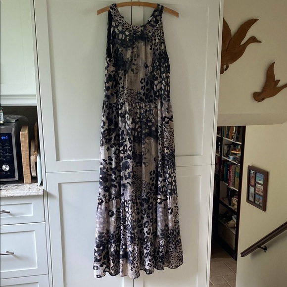 Leopard Print Maxi Dress - Picture 1 of 5